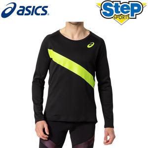 アシックス ランニングウェア TRACK ELITE ロングスリーブトップ 2091A332-001 ブラック×イエロー asics メンズ Tシャツ 黒 20AW cat-apa-aparel