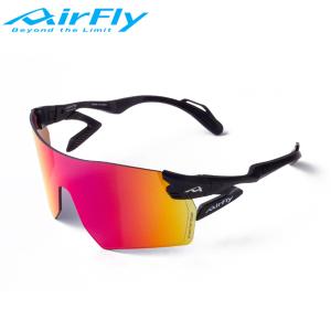 エアフライ スポーツサングラス AF-305 C-3CYMT BLACK MATT AirFly ブラックマット メンズ レディース スポーツ cat-apa-komono