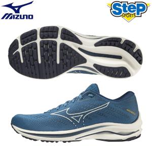 ミズノ ランニングシューズ ウエーブライダー 25 J1GC210314 ブルー MIZUNO WAVE RIDER 25 メンズ 靴 青 22SS cat-run