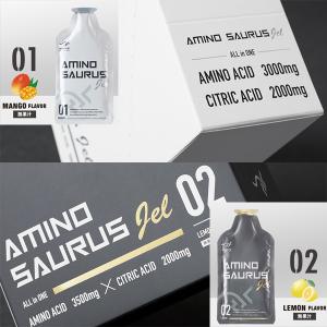 箱売り AMINO SAURUS アミノサウルス ジェル マンゴー レモン 1箱12個入｜stepsports