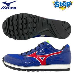 【STEP限定】ミズノ 陸上 トレーニングシューズ ビルトトレーナー SP U1GR223123 ブルー/レッド/ライム mizuno BUILT TRAINER SP 【メンズ】 短距離 22AW cat-tf｜stepsports