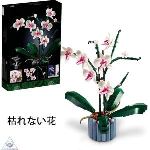 レゴ互換 飾り 枯れない花 胡蝶蘭 互換品 ブロック ギフト 花束 鉢植え 誕生日 入園ギフト プレゼント｜stepstore