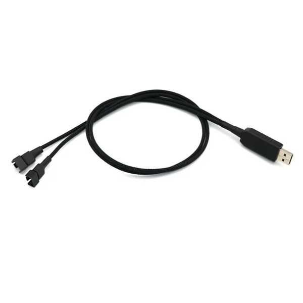 Angitu-USB付き電源ケーブル 5v/12v 3ピンおよび4ピン 60 cm