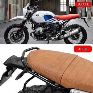 ハンドルグリップ付きオートバイ後部座席ラゲッジキャリアラック、BMW rninet r 9tに適合、純粋な機械用ハードウェア、r9t｜スターハム