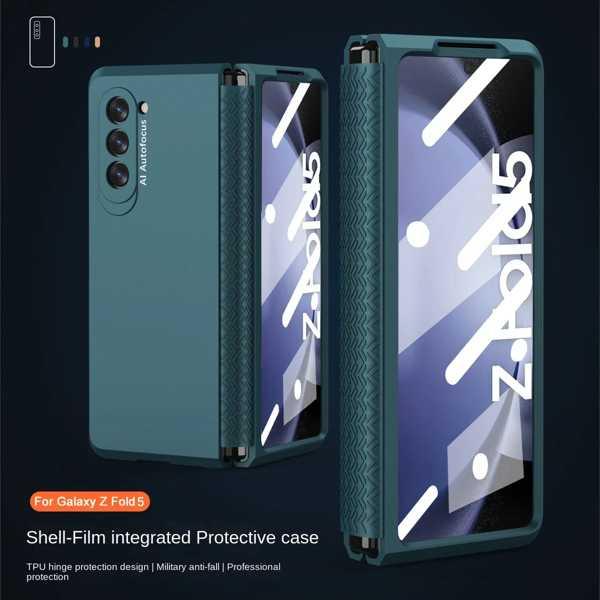 フロントガラス付きヒンジケース 完全保護 超薄型 ハードPCカバー Samsung Galaxy z...