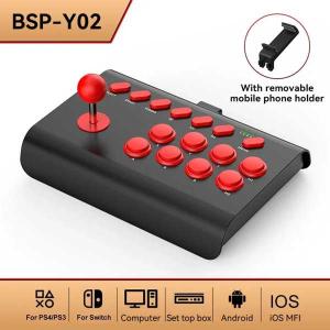 アーケードゲーム Bluetooth ワイヤレスコントローラー ps3 PS4 テレビ PC iOS Android 蒸気用のジョイスティック BSP-Y02