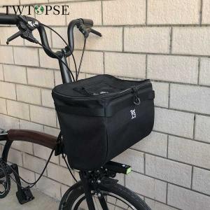 Twtopse 15L自転車ミニバスケットバッグブロンプトン用折りたたみ自転車バッグサイクリングポー...