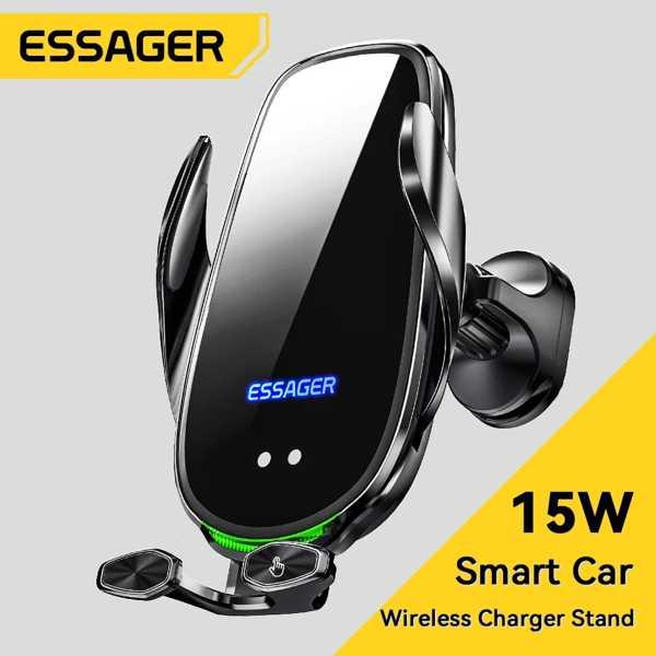 Essager-携帯電話ホルダー ワイヤレス充電器 15w iPhone 14 13 12 x pr...