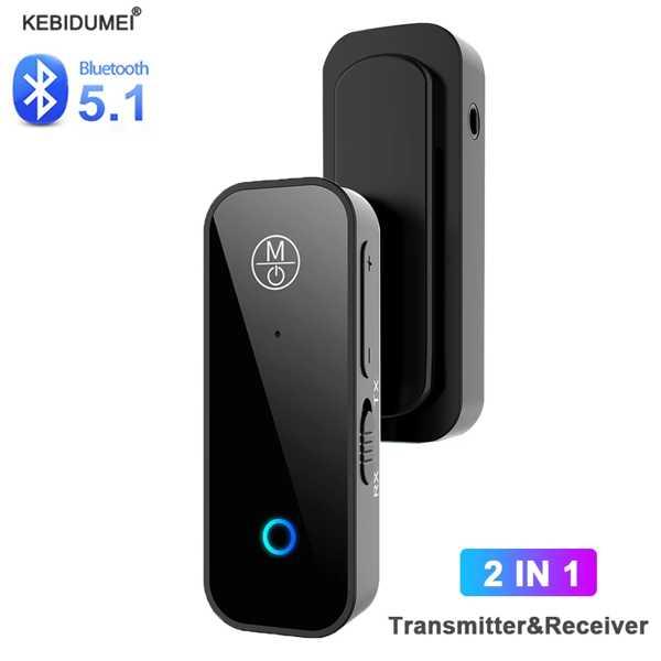 2-in-1 Bluetooth 5.1アダプター ワイヤレスオーディオレシーバー/トランスミッター...