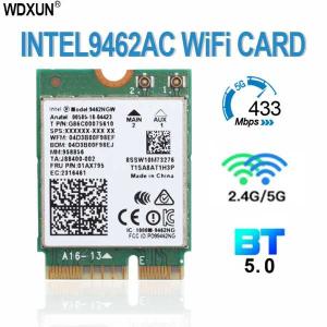 デュアルバンド433 150mbpsのワイヤレスインテルac 9462 9462NGW ngff鍵e wifiカード9462AC 8020.11ac bluetooth 5.0ノートpcのwindows 10｜sterham0021