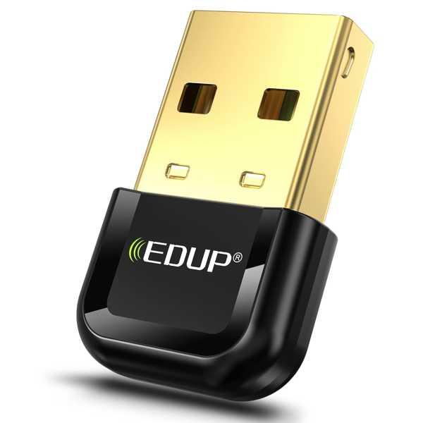 Bluetooth EDUP-USBワイヤレスマウス 5.3ドングル イヤホン ワイヤレスマウス 音...