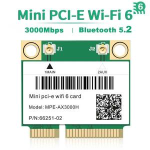 ミニBluetoothワイヤレスカード wifi 6/5/4 ラップトップ PC用｜sterham0021