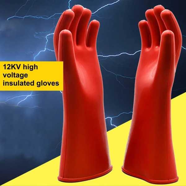 家庭用断熱手袋 高電圧電気落下防止 漏れ防止 家庭用ゴム手袋 12kv