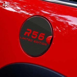 車の燃料タンクキャップステッカー5DカーボンビニールデコレーションステッカーミニクーパーR60 R5...