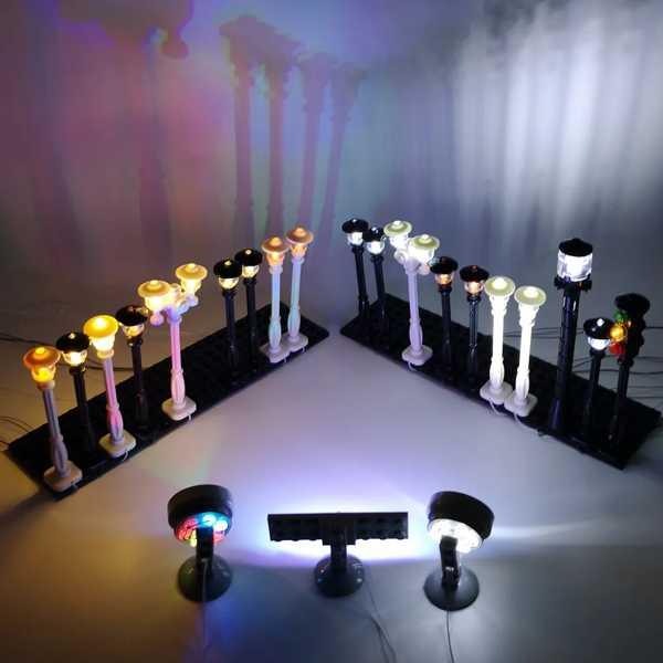 レゴ ランプ 互換性のある 都市 シリーズ レンガ ライトセット おもちゃのLEDライト