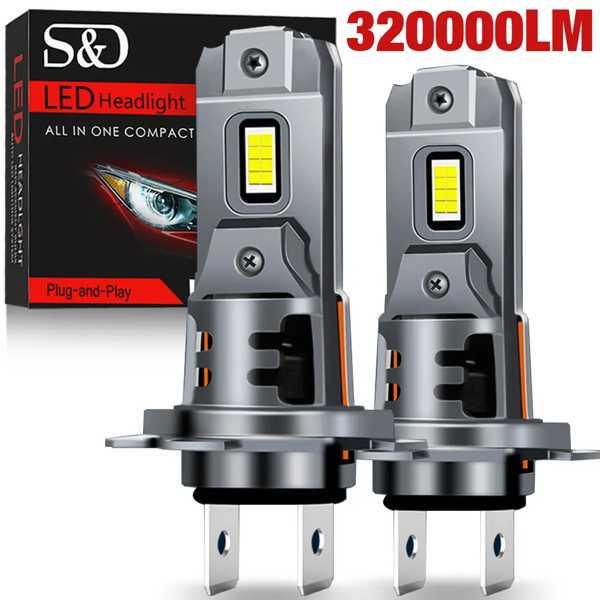 車用ワイヤレスヘッドランプ ミニLEDヘッドライト電球 ターボ 320000lm csp 12v 6...