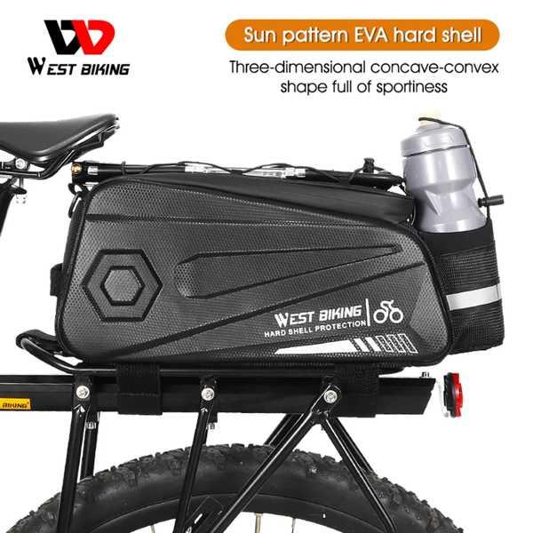 West Biking-防水自転車キャリア マウンテンバイクバッグ 大容量 リアトランク用