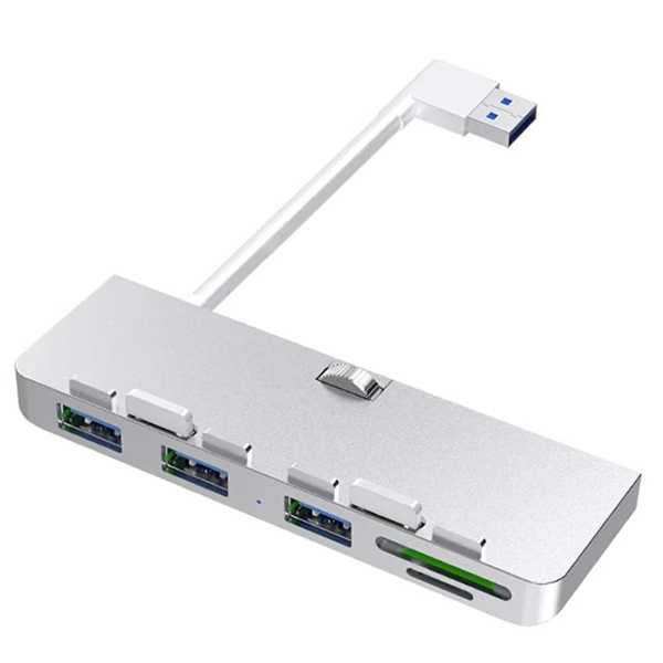 Rocetek-USB 3.0アルミニウム合金ハブ SD/tfカードアダプター imac 21.5 ...