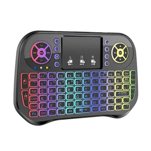 ミニワイヤレスキーボードとマウス 2.4g  7色 Bluetooth互換 ゲームパッド PC ラッ...