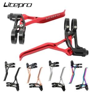 Litepro bmx-超軽量ブレーキレバー 折りたたみ自転車用 ブロンプトンv用14/16/20インチ cnc 64g｜sterham0021