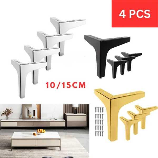 金属製の三角形の家具の脚、キャビネットの脚、DIYの交換、食器棚、ソファ、ソファ、椅子、モダン、4個