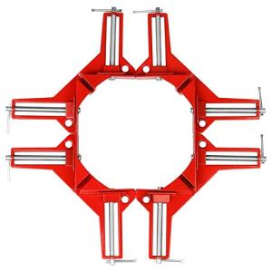 ACBAGI コーナー クランプ 4個 セット 90* 直角 木工定規 DIY 工具 (赤 4個)｜sterham0021
