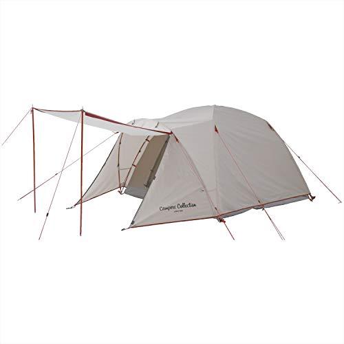[キャンパーズコレクション 山善] テント キャンプ アウトドア 3人用 広くて快適 タープ機能を装...