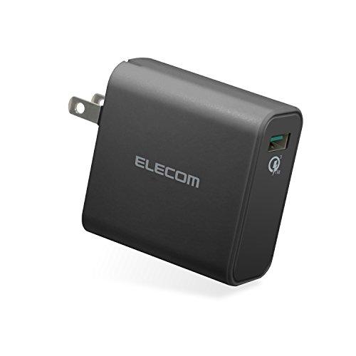 エレコム AC充電器/QuickCharge3.0対応/USB1ポート/ブラック MPA-ACUQ0...