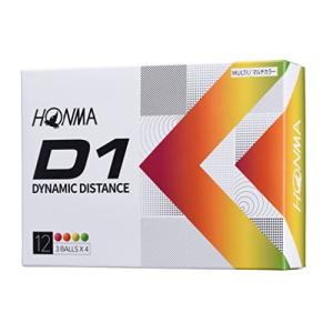 本間ゴルフ HONMA D1 ゴルフボール 3ダースセット 36球  BT2201 2022年モデル 飛び系 ディスタンス系 カラー：マルチカラー