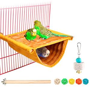 鳥たちの寝床 デグーハンモック暖かい小動物の家の巣 バードテント 含むインコ 止まり木 鳥のおもちゃ インコ ハムスター デグーに適しています (L)｜sterham0021