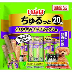 いなば ちゅるっと とりささみ ビーフミックス味 目の健康配慮 20本｜sterham0021