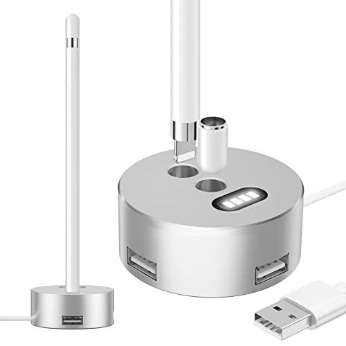 令和4年業界新モデル  Apple Pencil 充電 スタンド 充電情報表示機能 USB出力ポート...