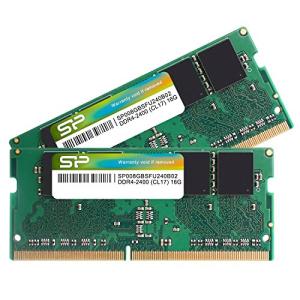 SP Silicon Power シリコンパワー ノートPC用 メモリ DDR4 2400 PC4-19200 8GB x 2枚 (16GB) 260Pin 1.2V CL17 Mac 対応 SP016GBSFU240B22
