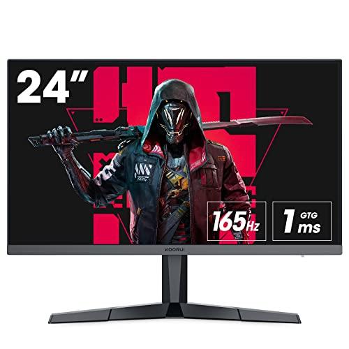 KOORUI ゲーミングモニター 24 インチ IPSパネル 165Hz 1ms FreeSync対...