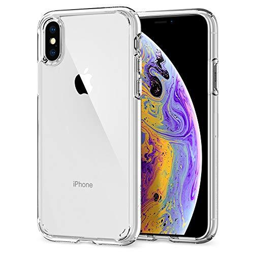 Spigen iPhone XS ケース/iPhone X ケース クリア 耐衝撃 米軍MIL規格取...