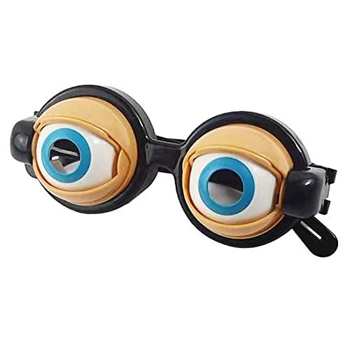[KYON] 目が動く眼鏡 おもしろ 眼鏡 パーティ 仮装 イベント用 玩具 クレイジーアイズ 面白...