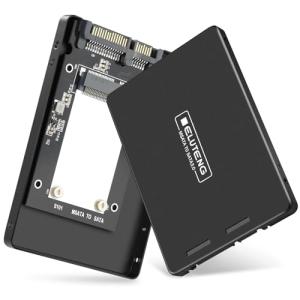 ELUTENG mSATA SSD ケース MSATA 変換アダプタ MSATA to SATA 外付きケース 2.5インチ アダプター 30x50mm アルミ合金殻 高排熱性 SATA 3.0 6Gbps SSD mSATA to