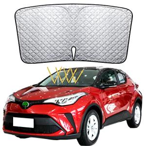 トヨタ C-HR フロントサンシェード 車フロントガラス用サンシェード NGX10 NGX50 ZGX10 ZYX10 H28.2012-現行 遮光 シェードカーテン UVカット 車用サンシェード