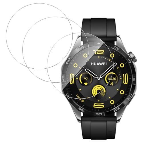 3枚セット For HUAWEI Watch GT4 46mm ガラスフィルム HUAWEI スマー...