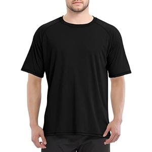 [Sillictor] ラッシュガード 半袖 メンズ ゆったり 冷感 ラッシュシャツ オーバーウェア 水着 大きいサイズ スポーツシャツ スイム tシャツ 夏  通気速乾＆UVカ