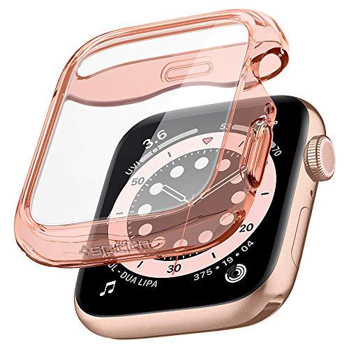 Spigen Apple Watch ケース 40mm 全透明 全面 クリア 耐衝撃 画面 一体型 ...