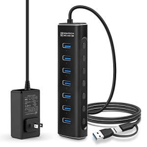 RSHTECH USB ハブ 3.2 Gen2 10Gbps 7ポート 2 in 1 ケーブル 付き...