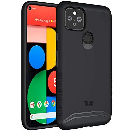 TUDIA Pixel5 ケース、「マージ」米軍MIL規格 2層保護 耐衝撃性超薄型ハードTPU保護...