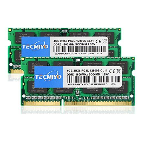 テクミヨ ノートPC用メモリ DDR3 PC3-12800 (DDR3 1600) 4GB*2枚 1...