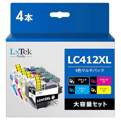 LxTek Purify LC412XL 4本セット 互換インクカートリッジ LC412-4PK ブ...