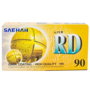 SAEHAN VHS ビデオテープ 90分 SUPER RD ケース付き 1本