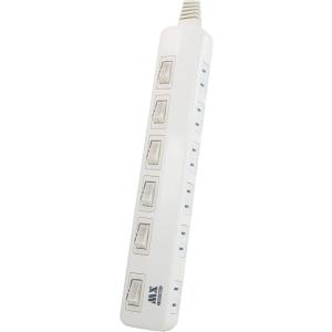電源タップ 延長コード 6口 2m スイッチ付...の詳細画像1
