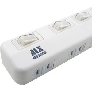 電源タップ 延長コード 6口 2m スイッチ付...の詳細画像2