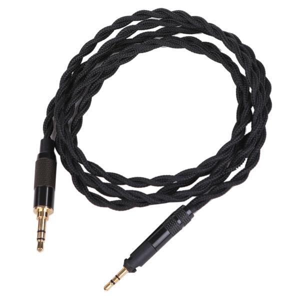 ハイグレード ヘッドホンケーブル 1.2m ナイロン リケーブル ・ 交換用 3.5mm ⇔ 2.5...