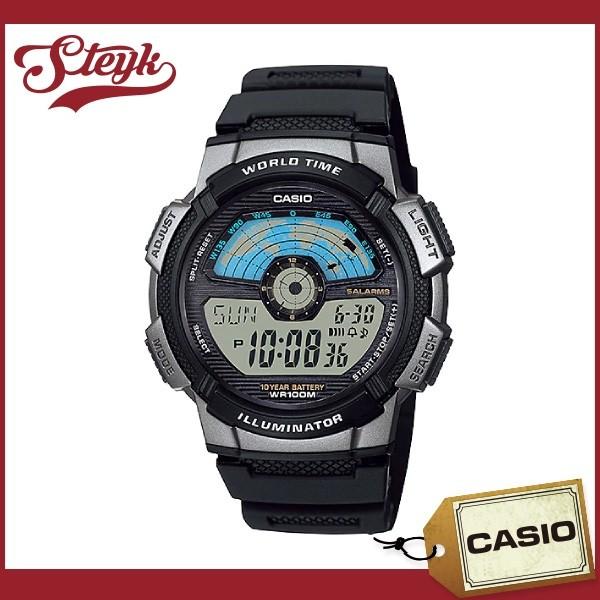 CASIO AE-1100W-1A  カシオ 腕時計 チープカシオ ワールドトラベラー デジタル  ...